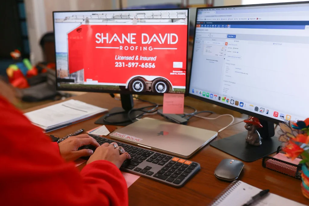 Shane David Roofing office — planning and estimating every project with care